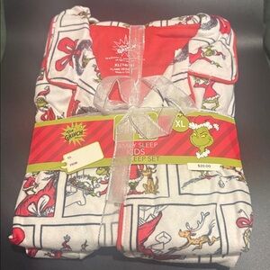 Dr. Seuss Grinch Red and White Kids Pajama Set Size 14/16